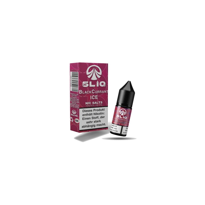 5LIQ Blackcurrant Ice Nikotinsalz Liquid 10ml - 20...