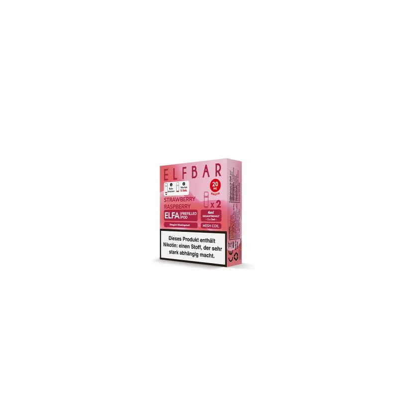 Elfbar Elfa Einweg Pod - Strawberry Raspberry - 20...