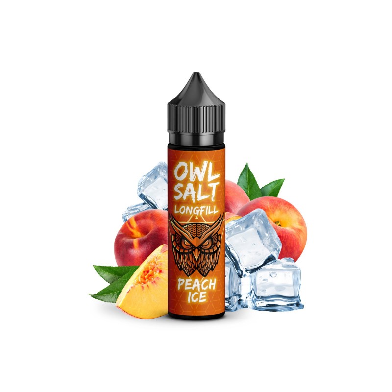 OWL Salt Longfill Peach Ice 10 ml in 60 ml