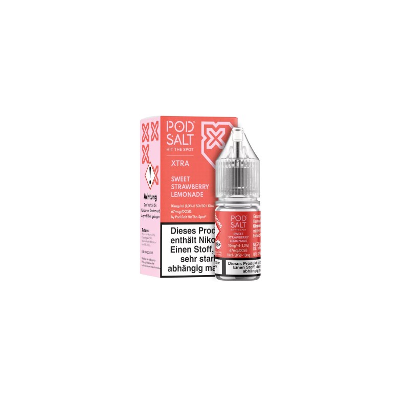 Pod Salt X - Sweet Strawberry Lemonade - Liquid 10...