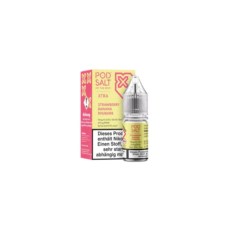 Pod Salt X - Strawberry Banana Rhubarb - Liquid 10...