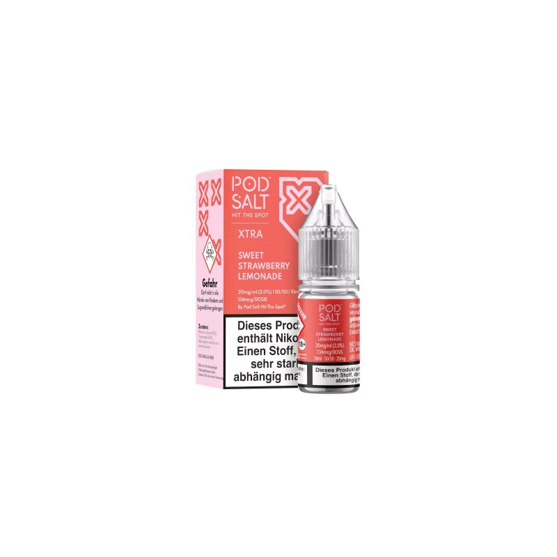 Pod Salt X - Sweet Strawberry Lemonade - Liquid 20...