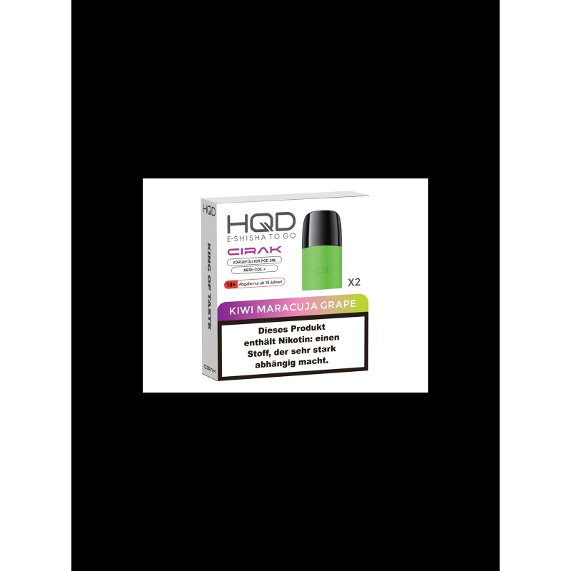 HQD Cirak Pod - Kiwi Maracuja Grape - 18mg - 600 Z...