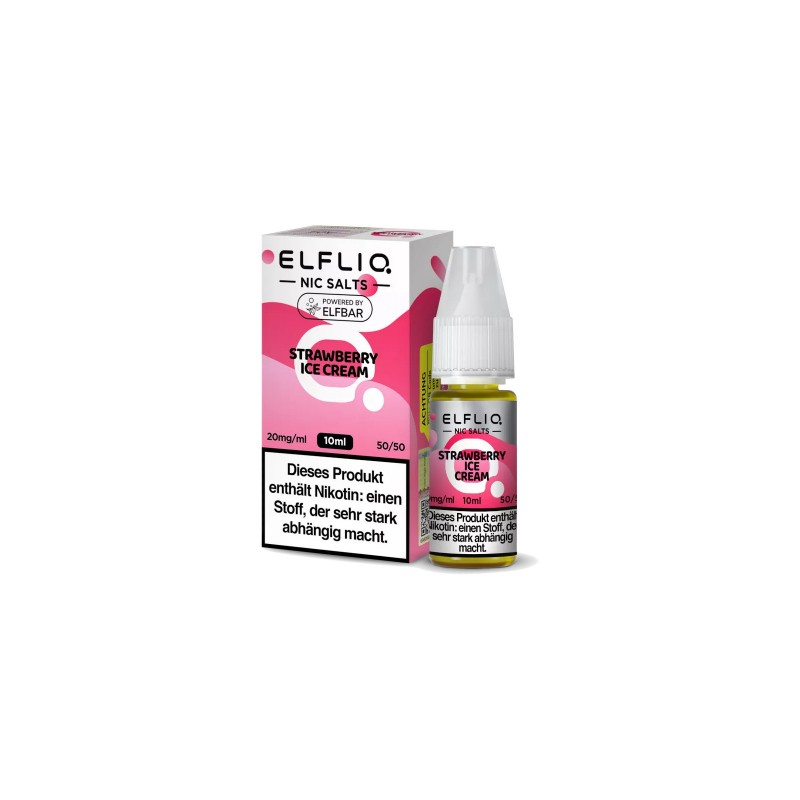 ELFLIQ - STRAWBERRY ICE - NIKOTINSALZ LIQUID - 20m...