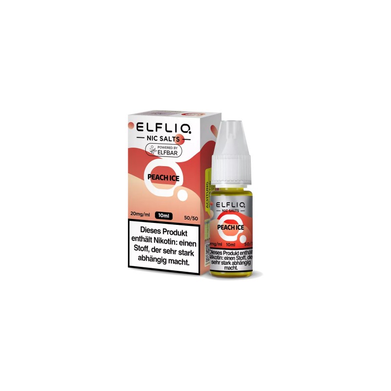 ELFLIQ - PEACH ICE - NIKOTINSALZ LIQUID - 20mg/ml