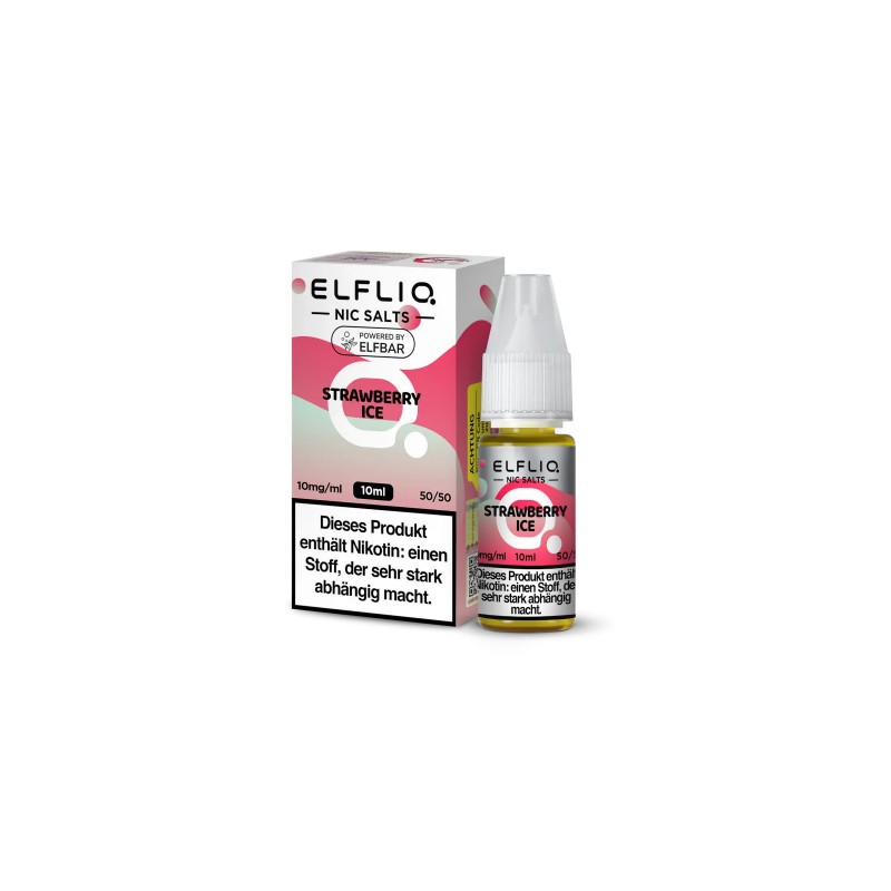 ELFLIQ - STRAWBERRY ICE - NIKOTINSALZ LIQUID - 10m...