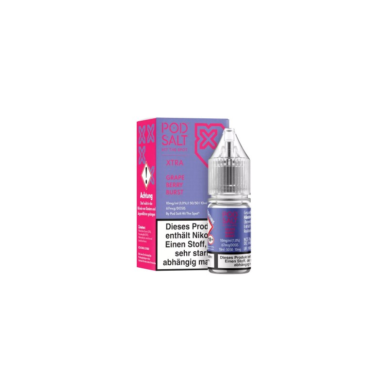 Pod Salt X - Grape Berry Burst - Liquid 10mg 10ml