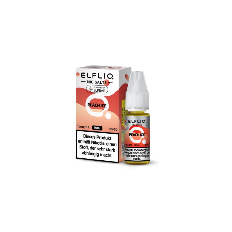 ELFLIQ - PEACH ICE - NIKOTINSALZ LIQUID - 10mg/ml