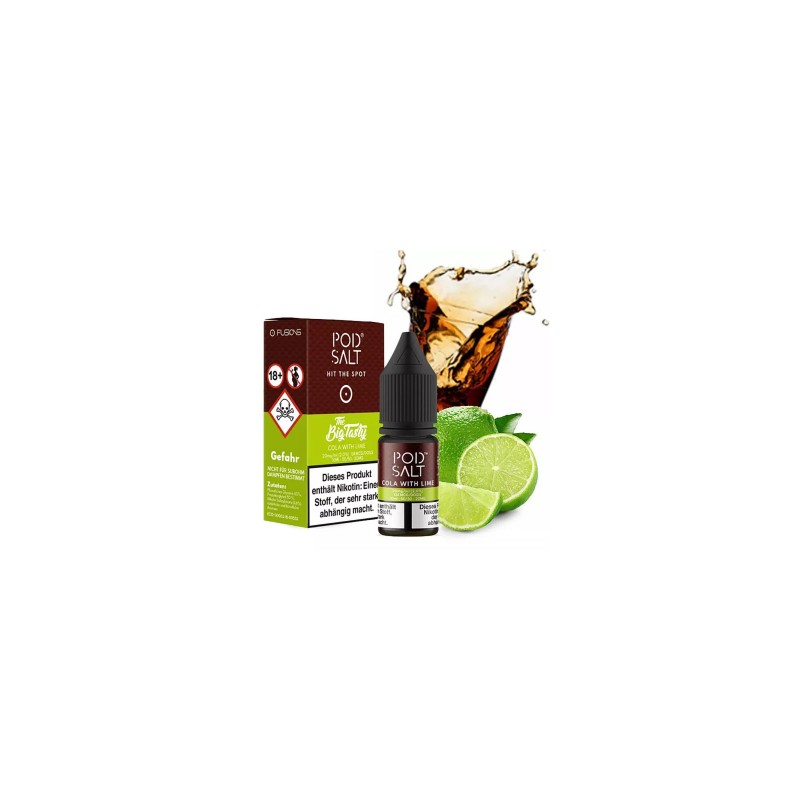 Pod Salt Fusion - Cola with Lime - 10ml Liquid 20m...