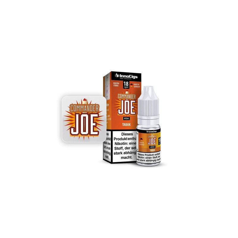 InnoCigs - Commander Joe Tabak Liquid 10ml - 9mg/m...