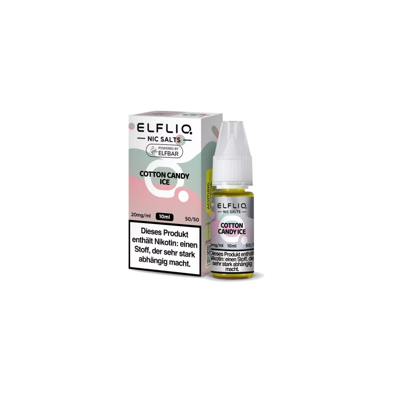 ELFLIQ - COTTON CANDY ICE - NIKOTINSALZ LIQUID - 2...