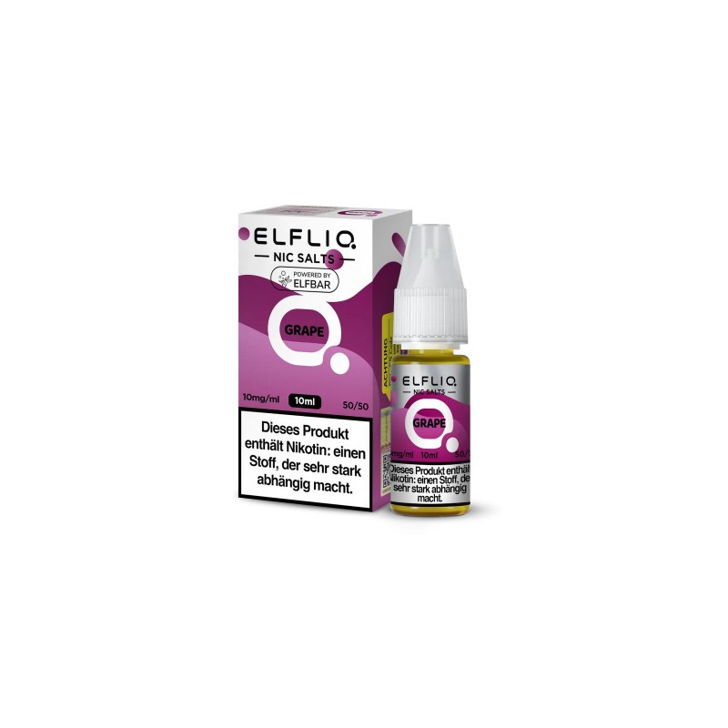 ELFLIQ - GRAPE - NIKOTINSALZ LIQUID - 10mg/ml