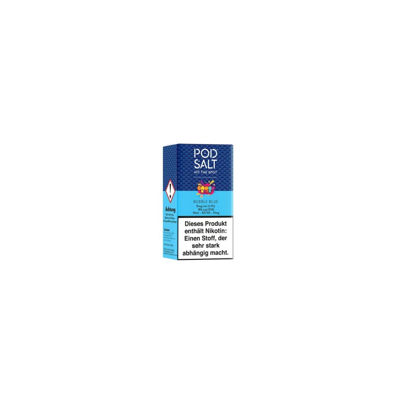 Pod Salt Fusion - Bubble Blue - 10ml Liquid 11mg N...