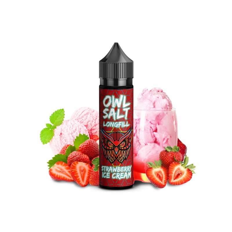 OWL Salt Longfill Strawberry Ice Cream 10 ml in 60...