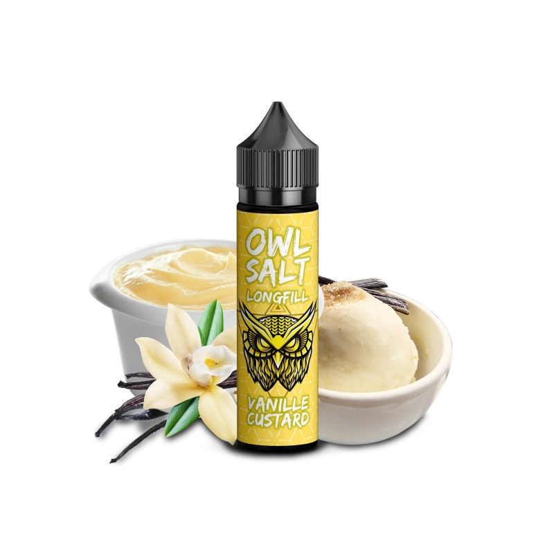 OWL Salt Longfill Vanille Custard 10 ml in 60 ml